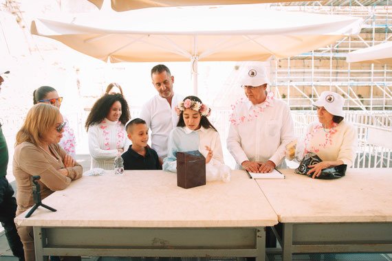 טקס בת מצווה בכותל | צילום בת מצווה