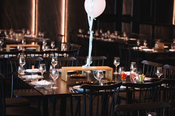 השולחנות והבלונים |האוירה באירוע ברית אולמי אוריאנה אור יהודה