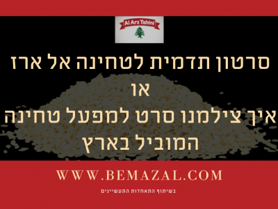 כך הפקנו וצילמנו סרטון תדמית למפעל טחינה אל ארז